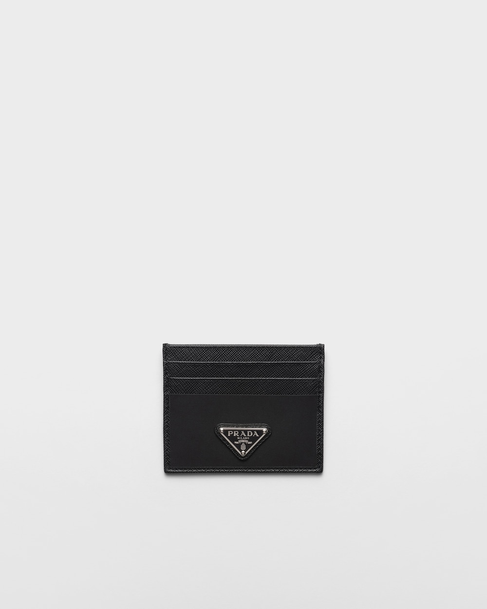 Re Nylon And Saffiano Leather Card Holder