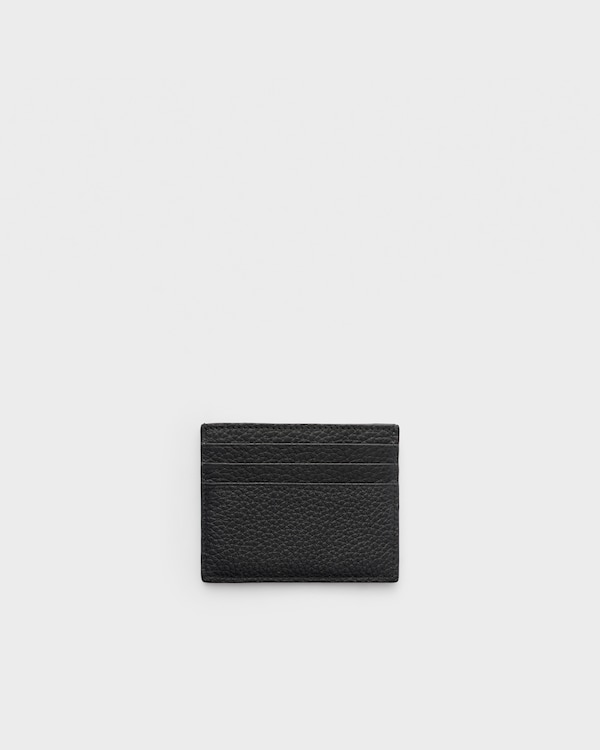 Leather card holder - Black Leather card holder - Black