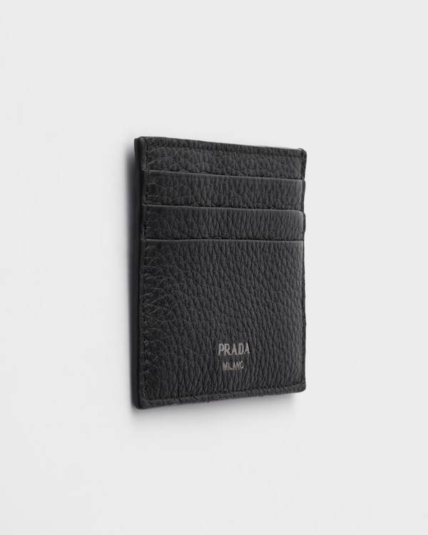 Leather card holder - Black Leather card holder - Black