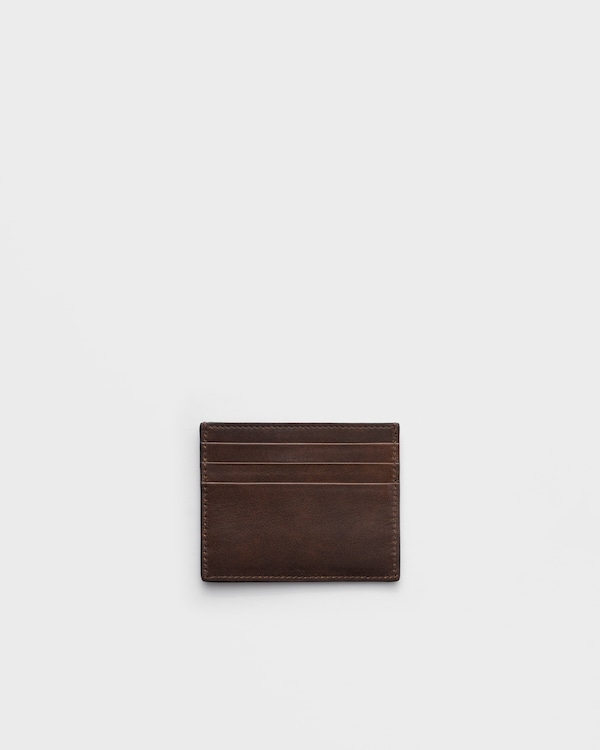 Leather card holder - Cocoa Brown Leather card holder - Cocoa Brown