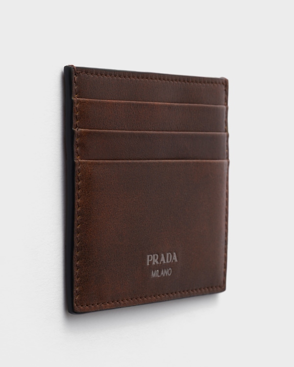 Leather card holder - Cocoa Brown Leather card holder - Cocoa Brown