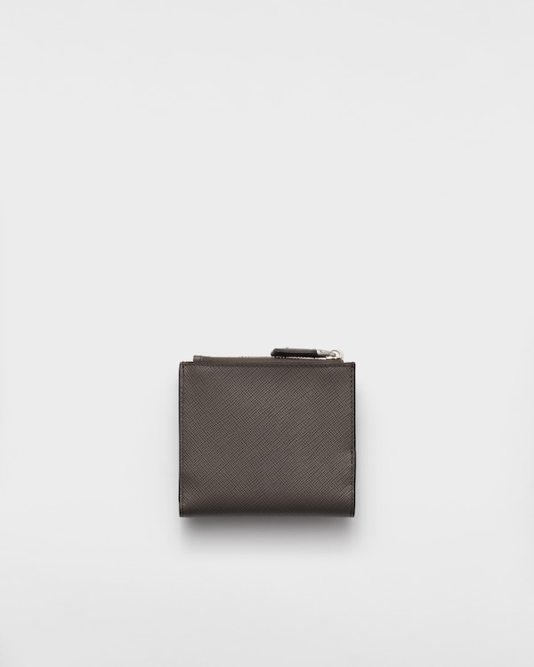 Porte-cartes en cuir et cuir Saffiano Porte-cartes en cuir et cuir Saffiano