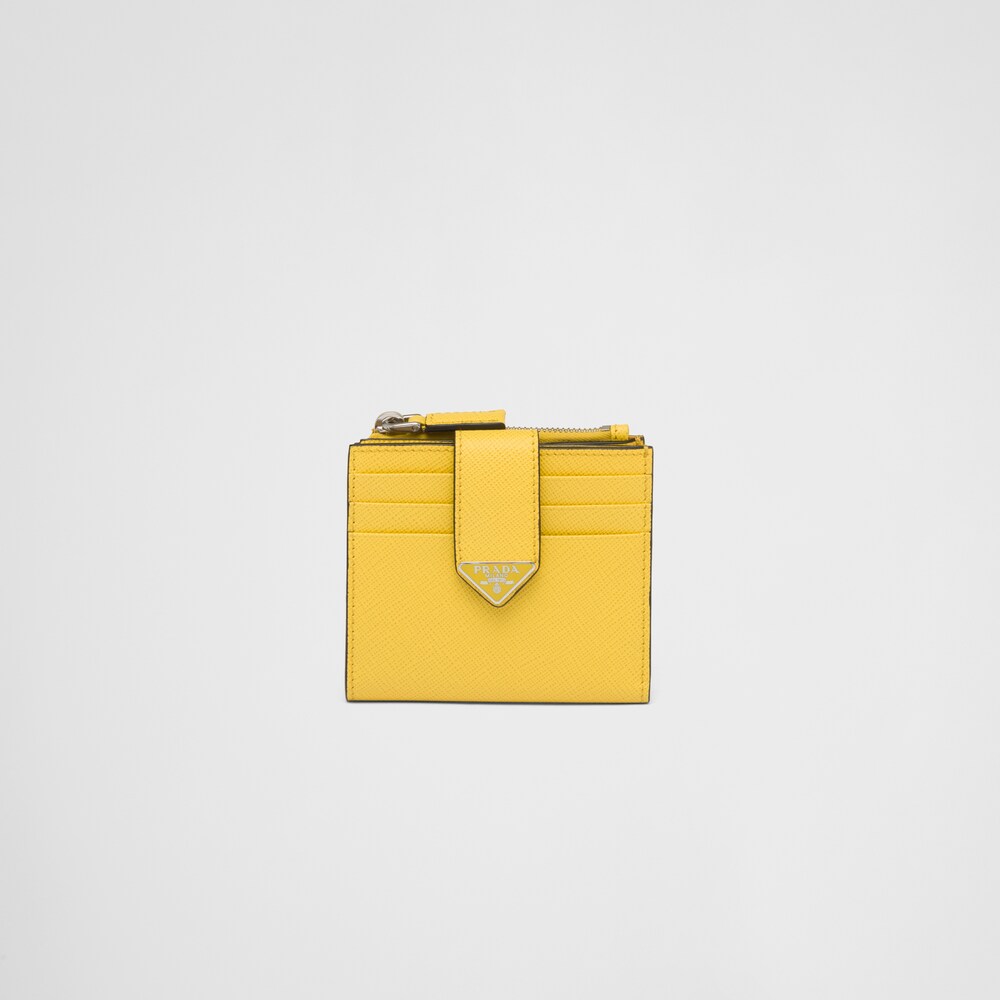 Prada Saffiano and leather card holder 1