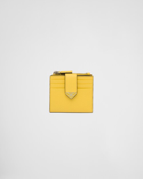 Prada Saffiano and leather card holder 1