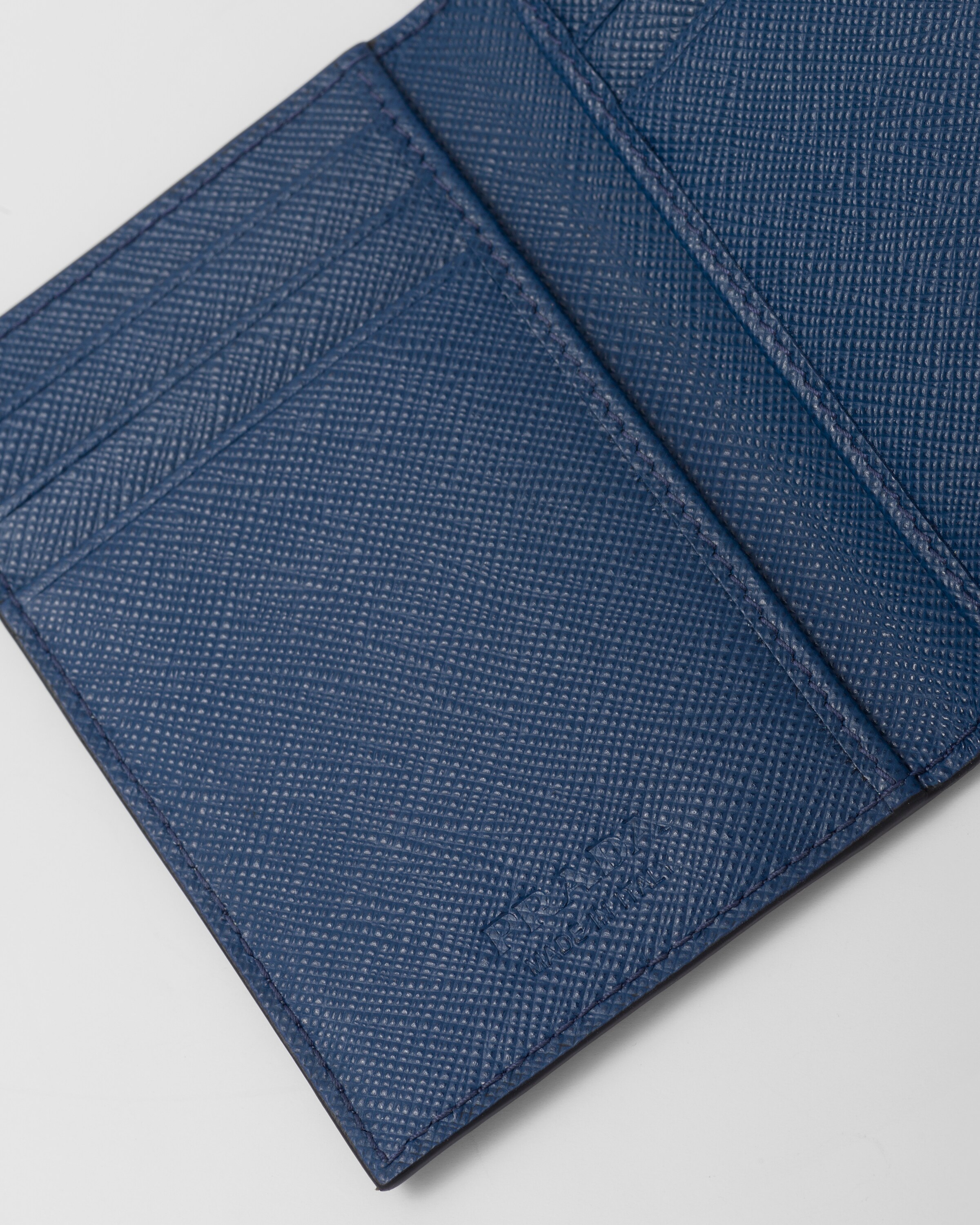 Bluette Saffiano leather card holder Prada