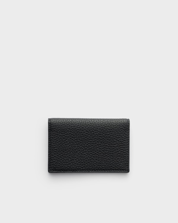 Leather card holder - Schwarz Leather card holder - Schwarz