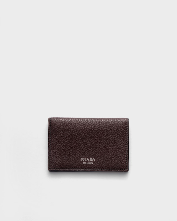 Leather card holder - Brown Leather card holder - Brown