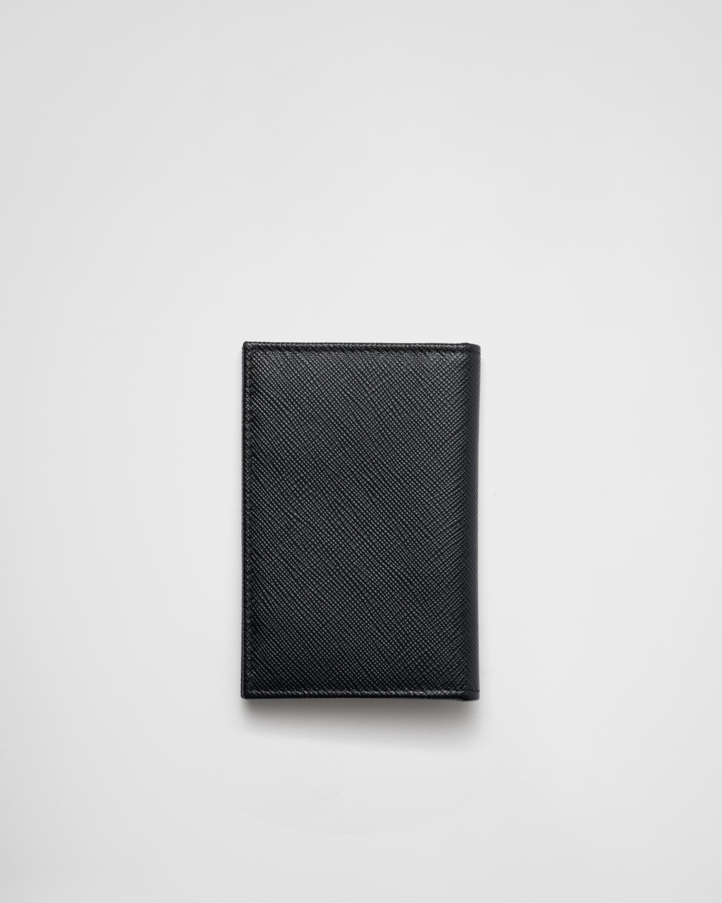 Black Saffiano Leather Card Holder | Prada