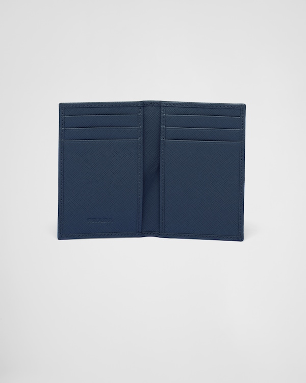 Saffiano Leather Card Holder - Baltic Blue Saffiano Leather Card Holder - Baltic Blue