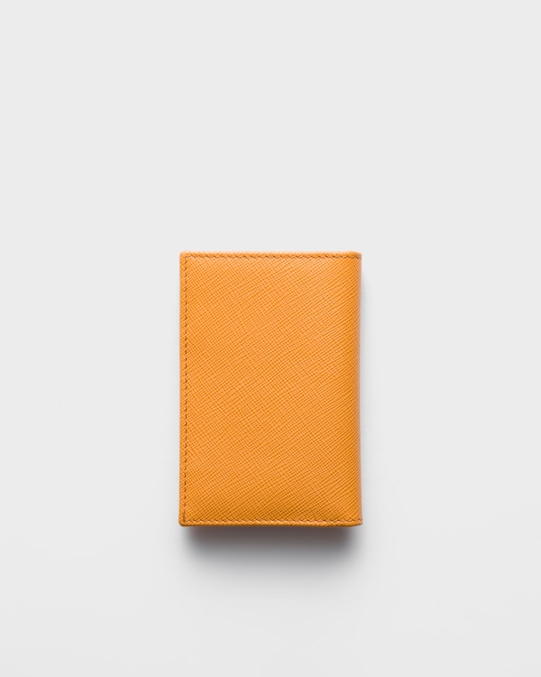 Portacarte verticale in Saffiano Portacarte verticale in Saffiano