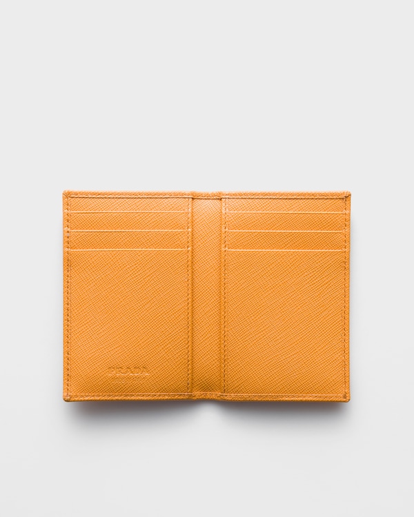 Portacarte verticale in Saffiano Portacarte verticale in Saffiano