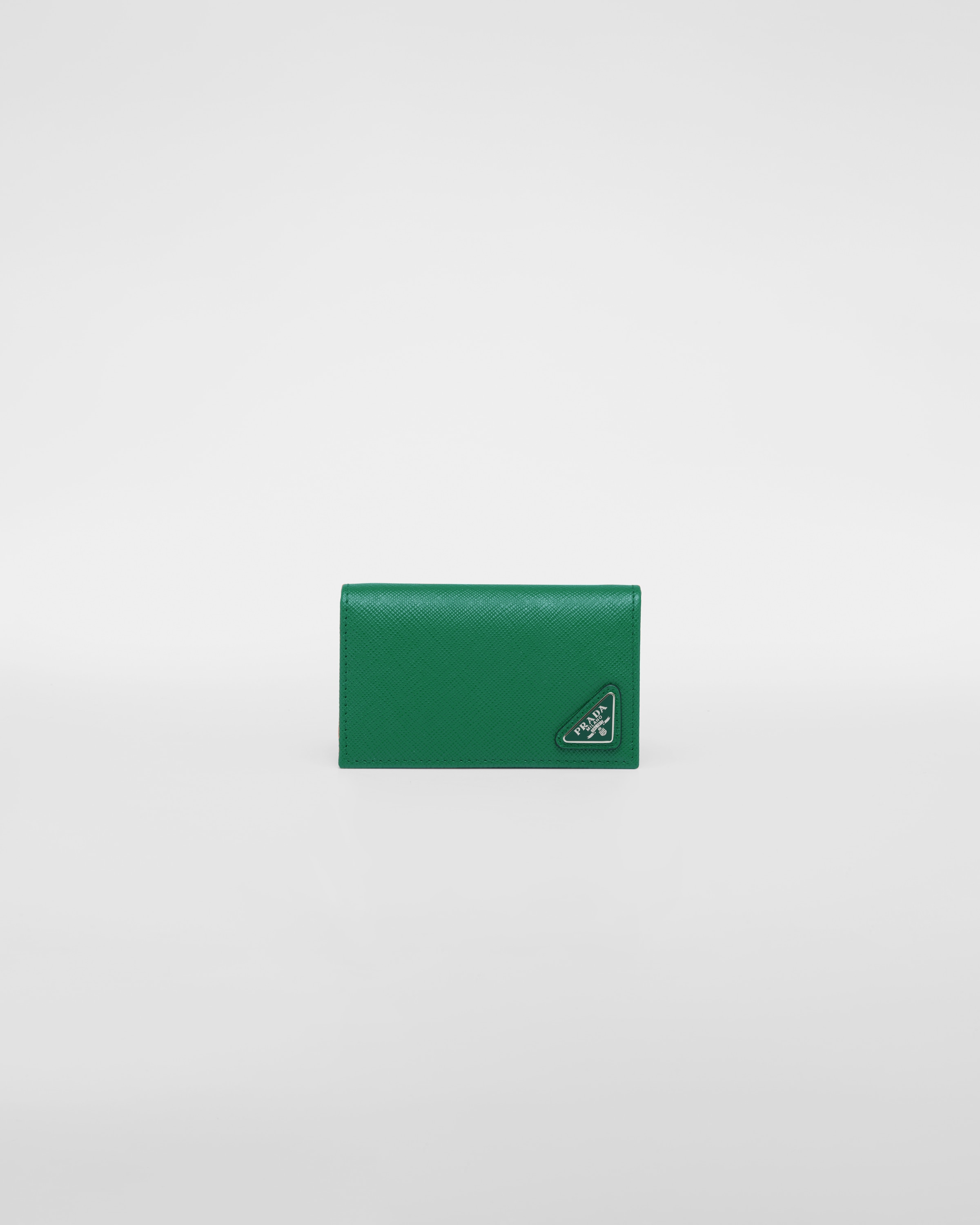 prada card holder green