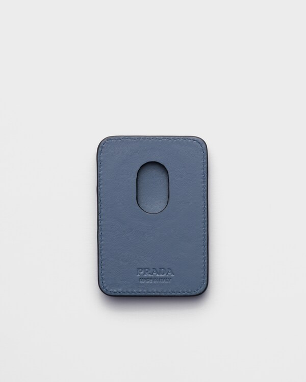 Saffiano leather card holder - Aviation Blue Saffiano leather card holder - Aviation Blue