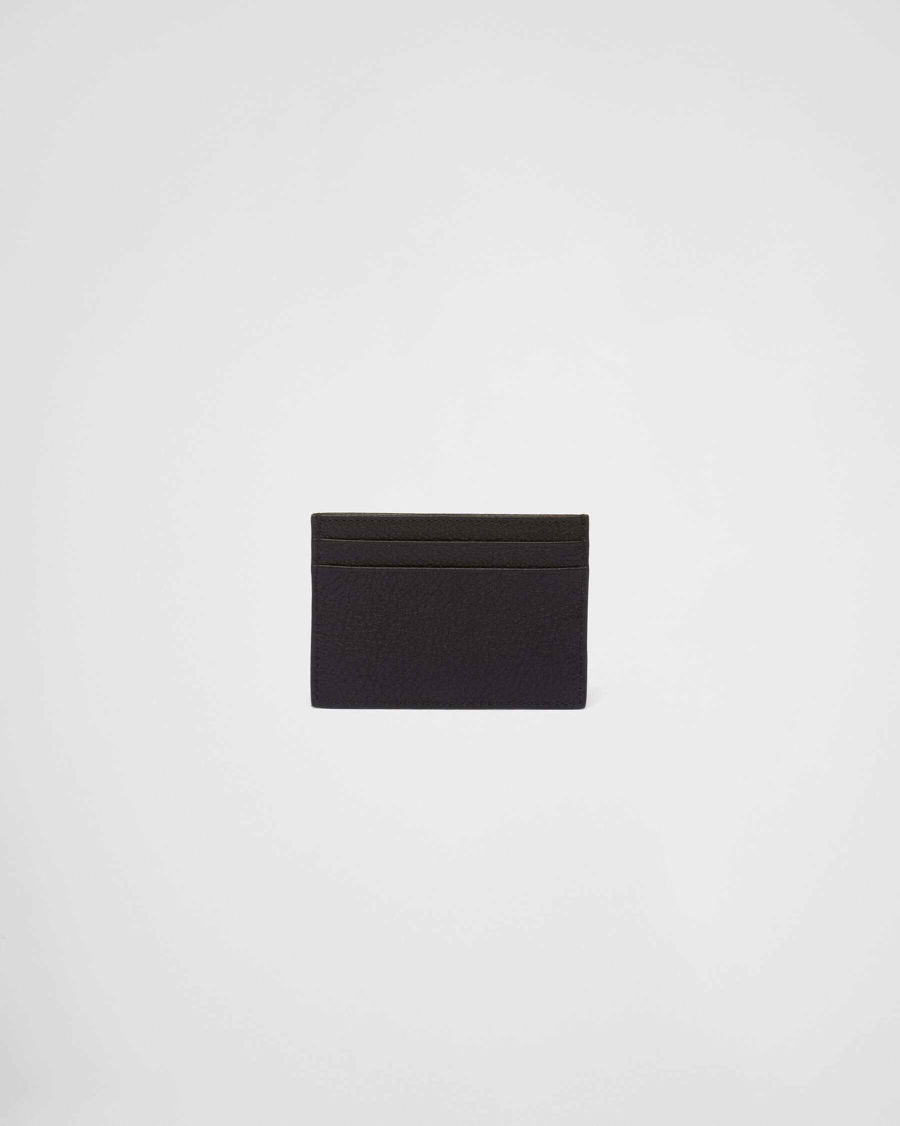 Black Leather Card Holder PRADA