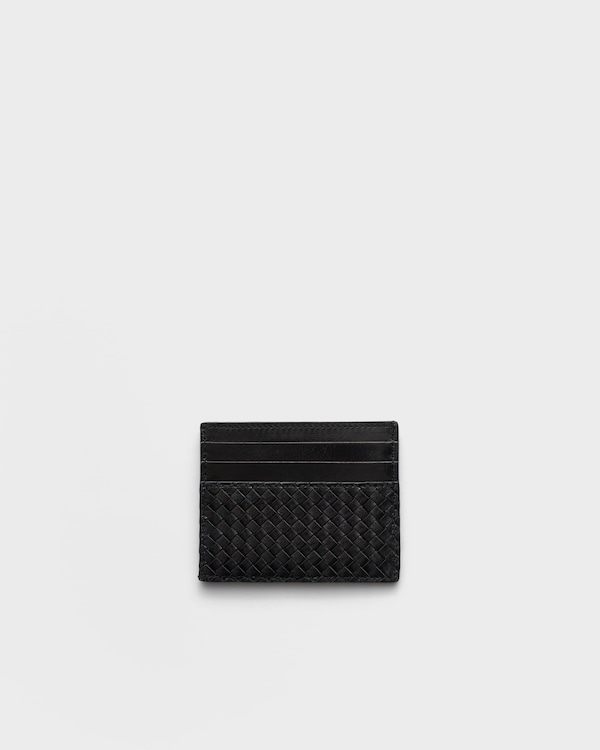 Leather card holder - Black Leather card holder - Black