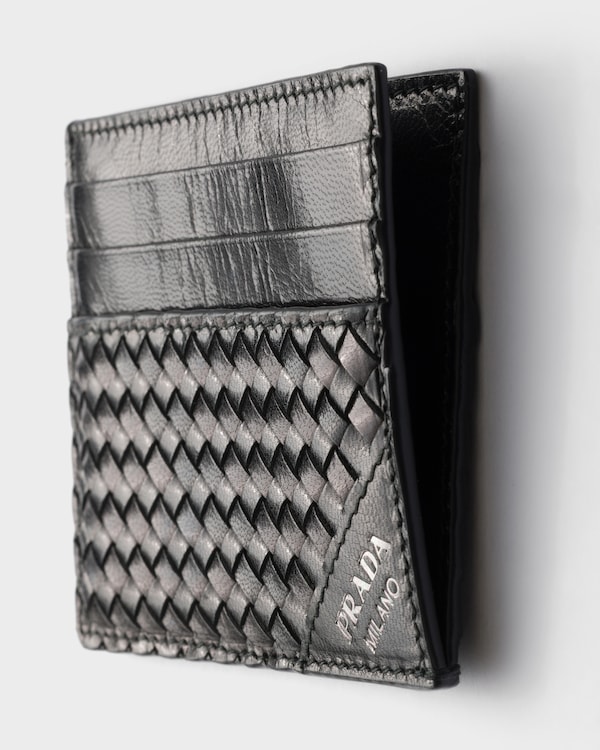 Leather card holder - Black Leather card holder - Black