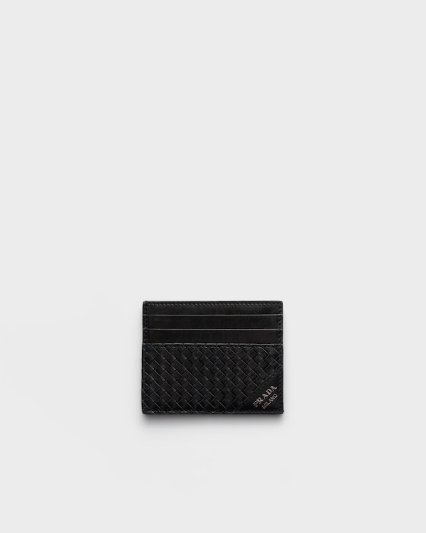 Leather card holder - Black Leather card holder - Black