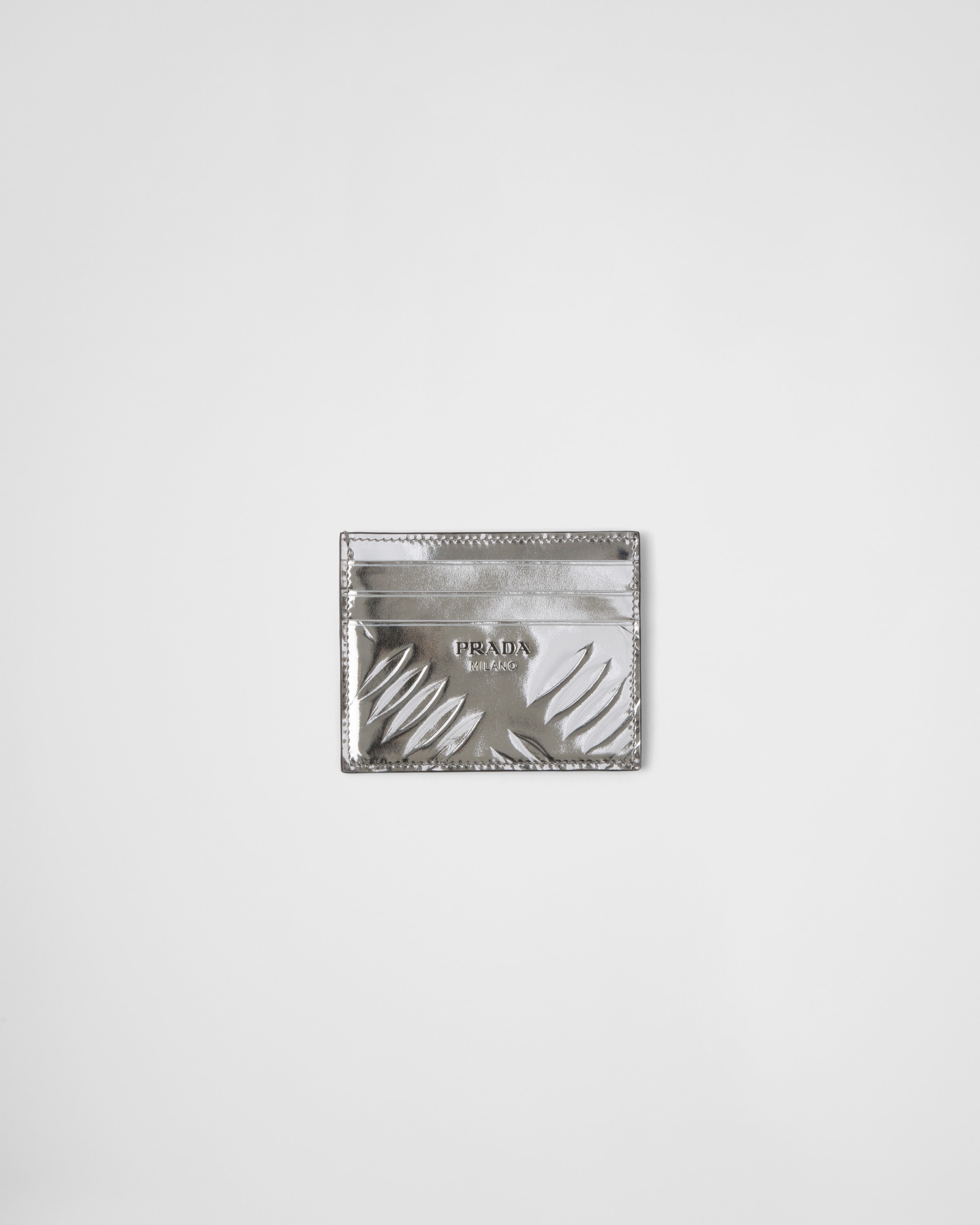 Prada new arrivals silver wallet