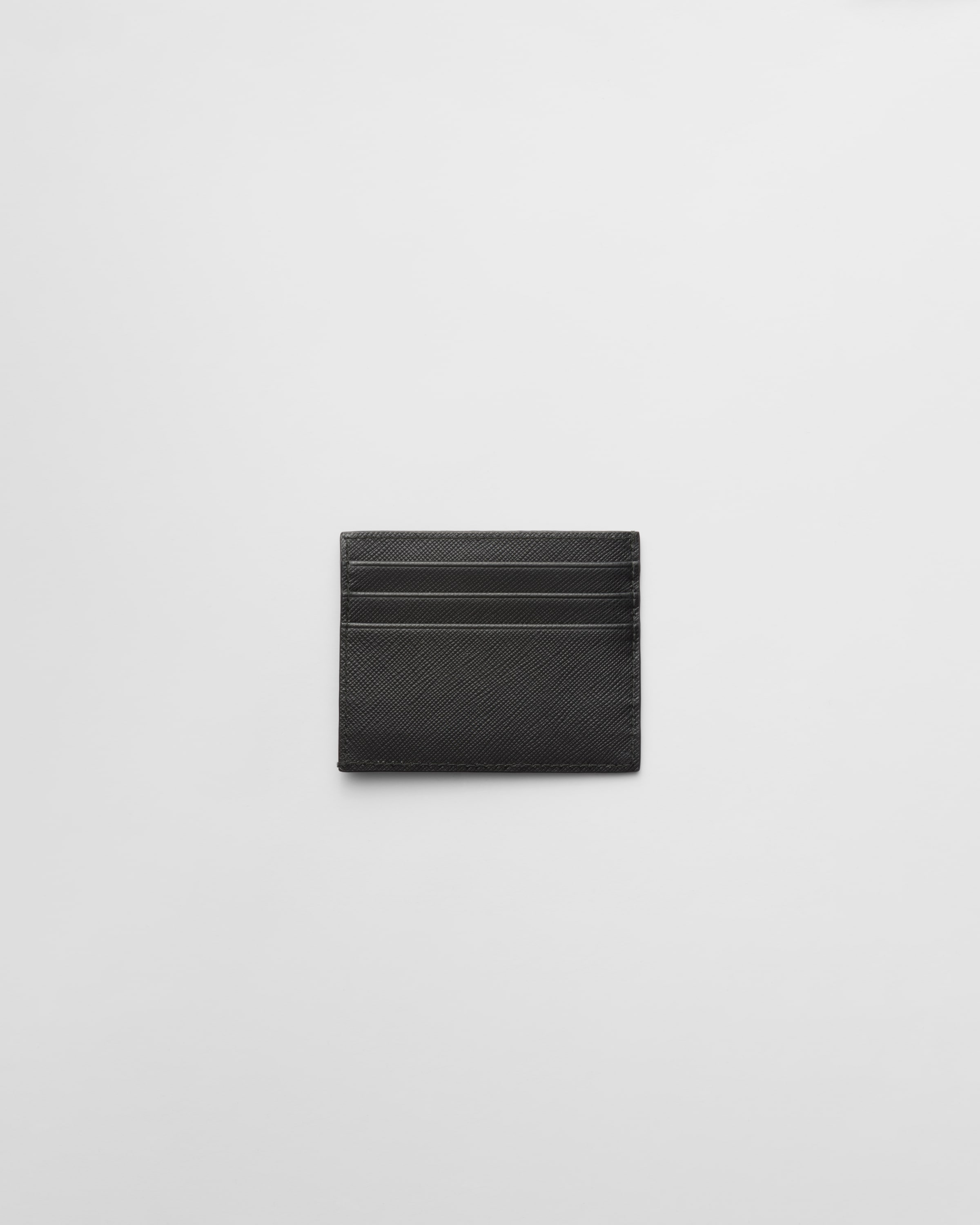[PRADA]Saffiano Leather Card Holder(2MC223)★送料・関税込み Prada Black Saffiano Leather Card Holder Compact Wallet