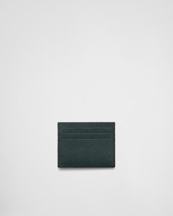 Porte-cartes en cuir Saffiano Porte-cartes en cuir Saffiano