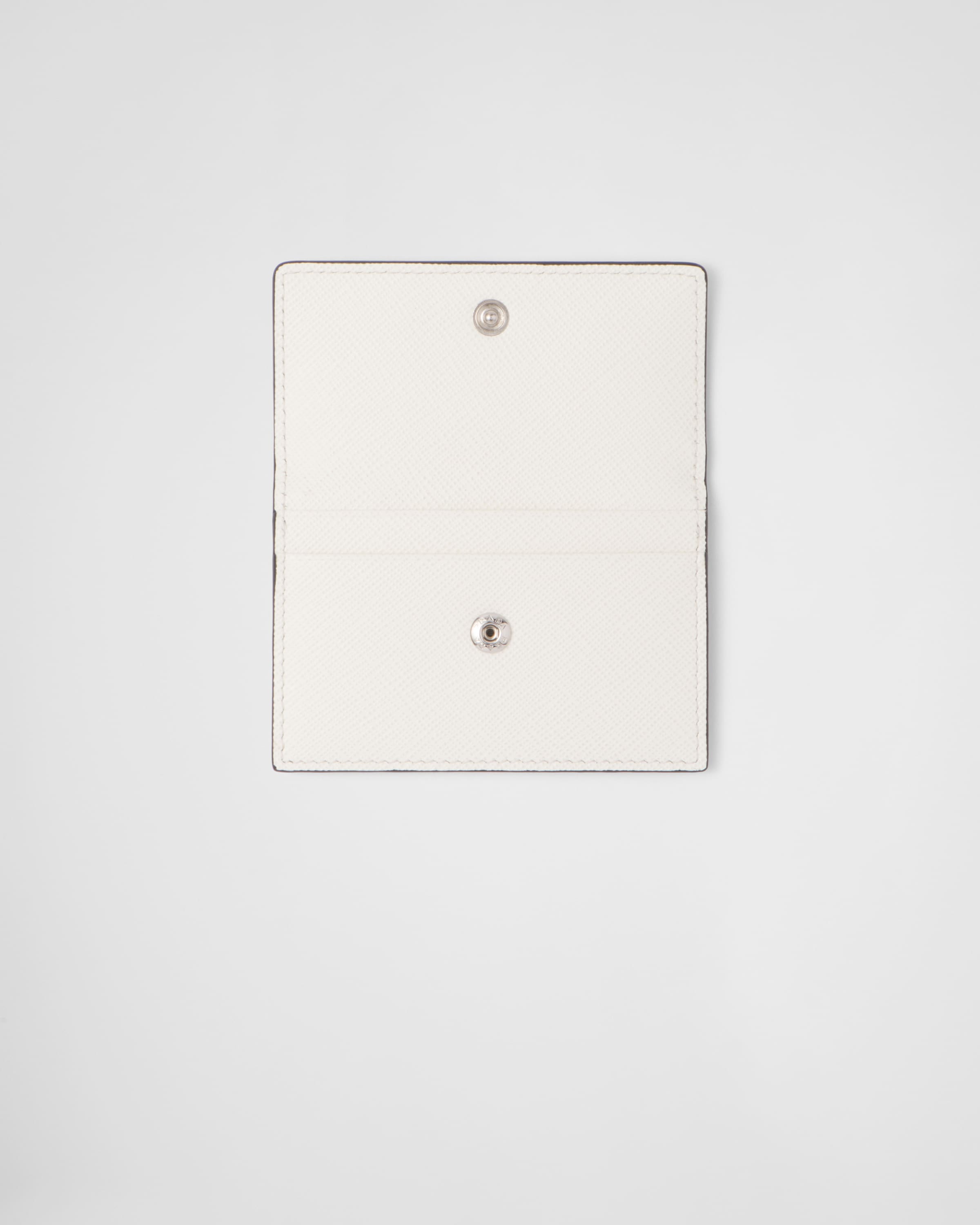 White Saffiano Leather Card Holder | PRADA