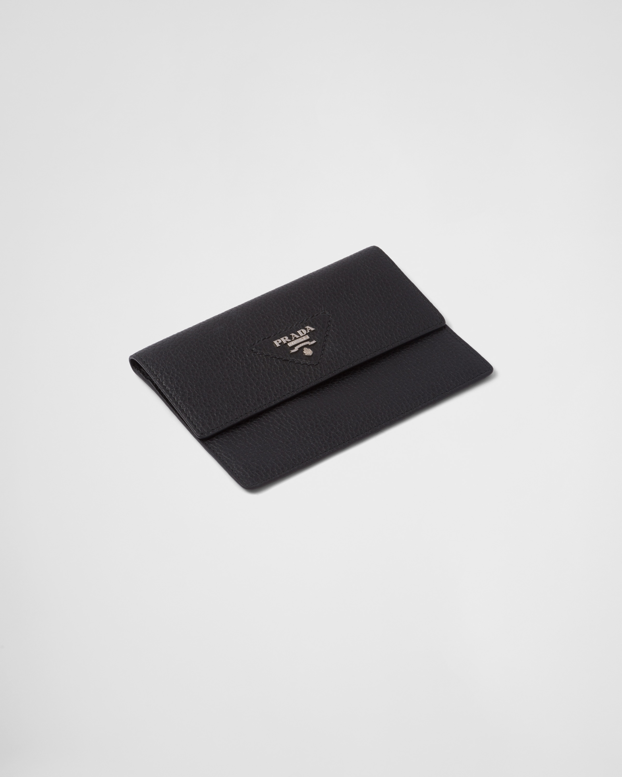 Prada Logo Keyring Cardholder in Black for Men