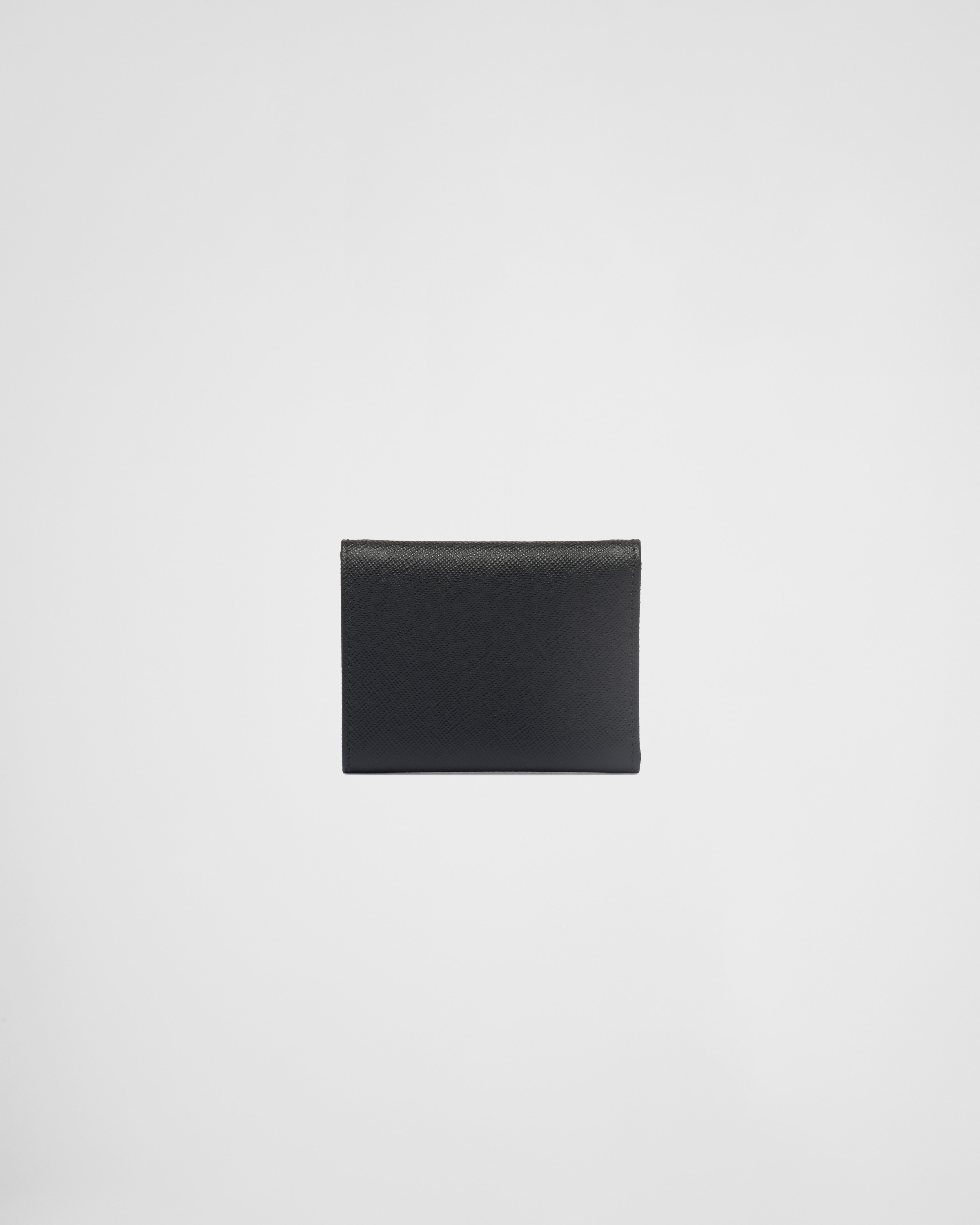 VIP【関税送料無料】希少 Prada Calf Leather Wallet Black/Hibiscus Small Saffiano Leather Wallet | PRADA
