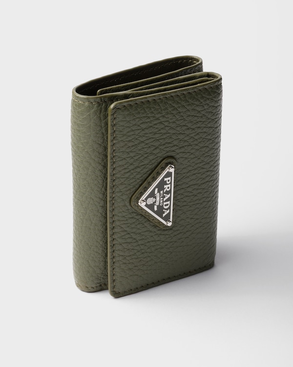 Small leather wallet - Loden Green Small leather wallet - Loden Green