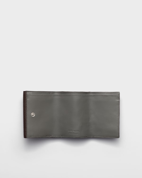 Small leather wallet - Coffee/Marble Small leather wallet - Coffee/Marble