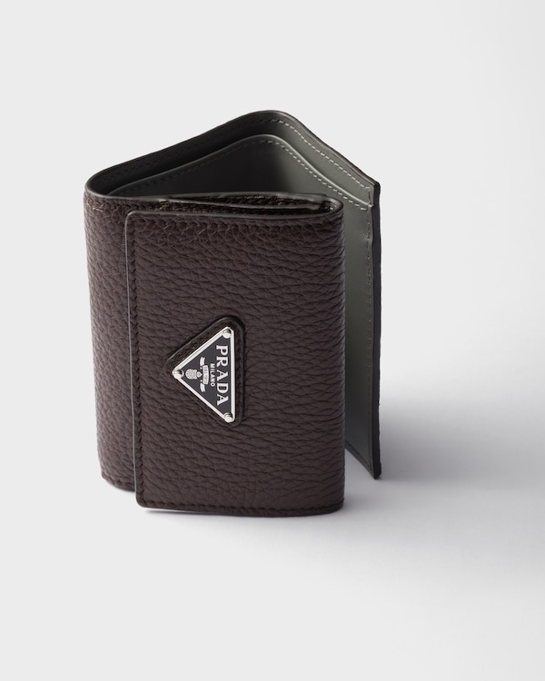 Small leather wallet - Coffee/Marble Small leather wallet - Coffee/Marble