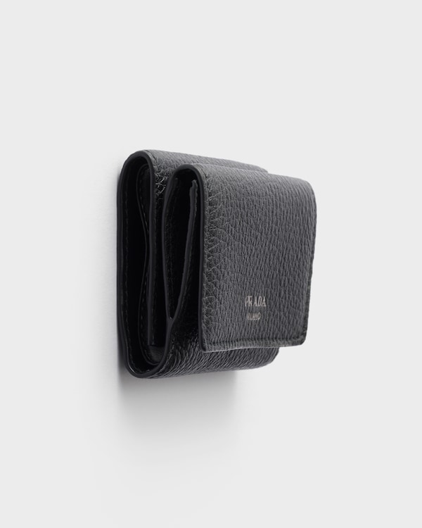 Small leather wallet - Black Small leather wallet - Black