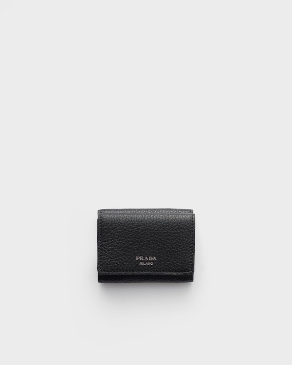Small leather wallet - Black Small leather wallet - Black
