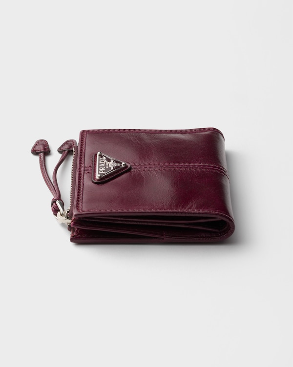 ソフトルックスレザー 財布 - バーガンディ ソフトルックスレザー 財布 - バーガンディ