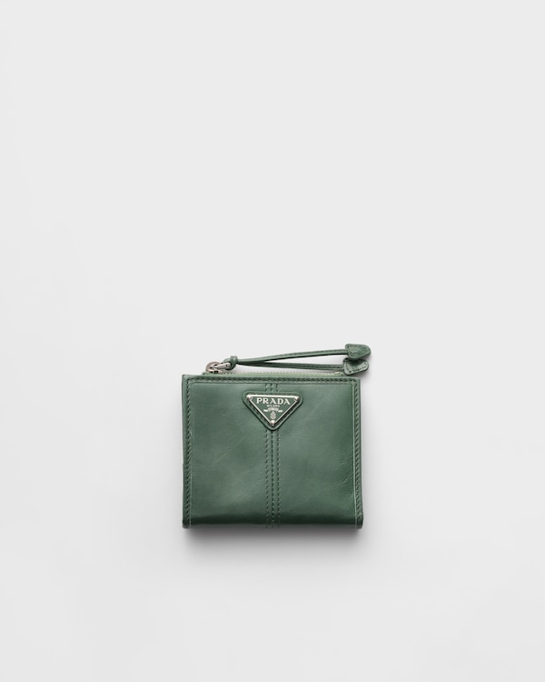 ソフトルックスレザー 財布 - セージグリーン ソフトルックスレザー 財布 - セージグリーン