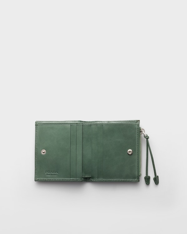 ソフトルックスレザー 財布 - セージグリーン ソフトルックスレザー 財布 - セージグリーン