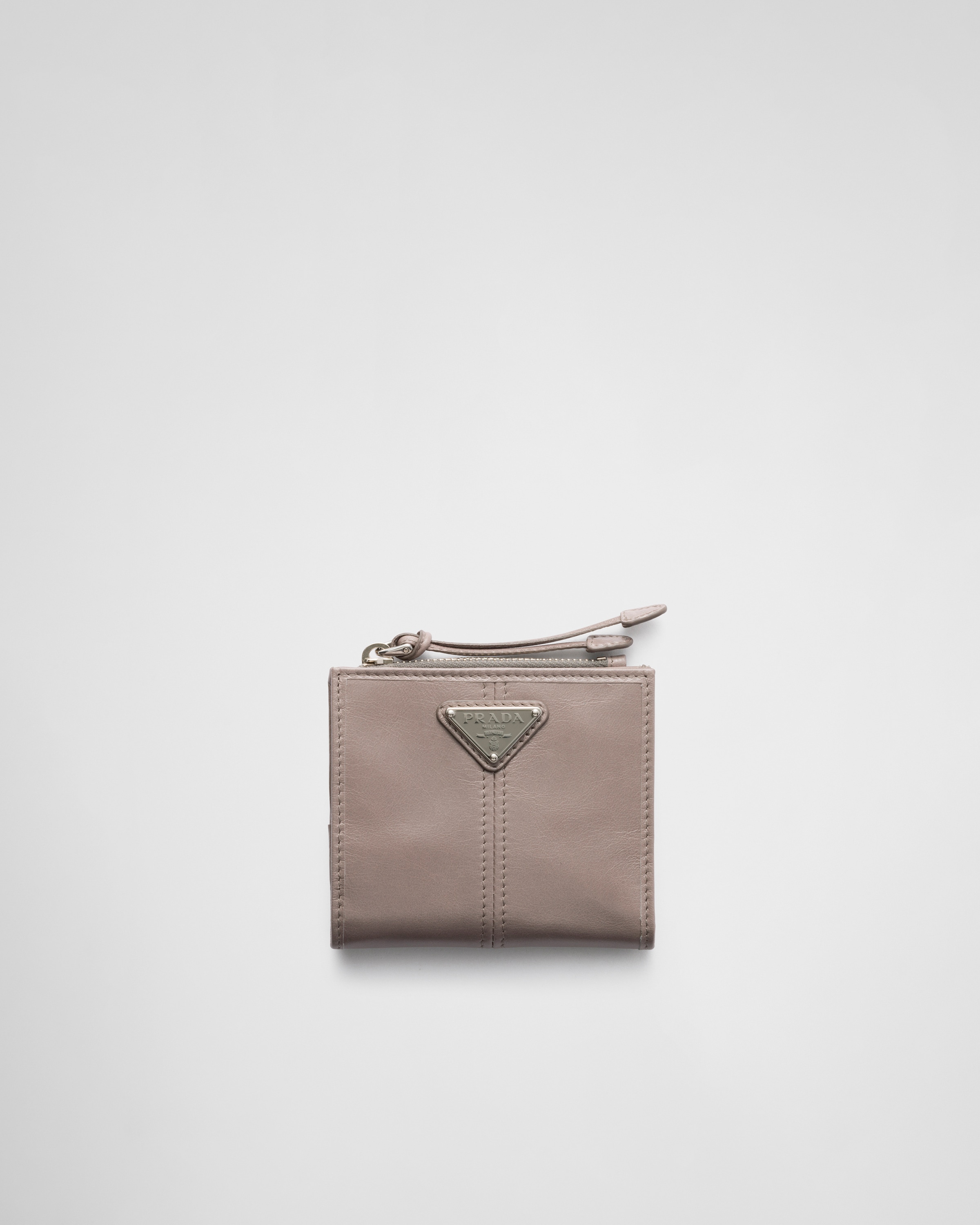 グレー ソフトルックスレザー 財布 | PRADA