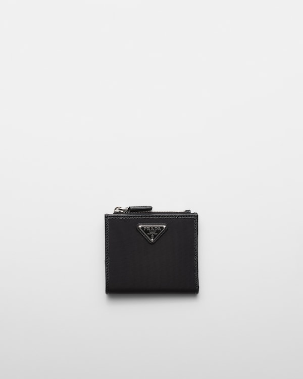 ブラック コインポケット付 サフィアーノレザー 財布 | PRADA