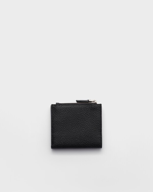 ヴィッテロダイノレザー 財布 - ブラック/ボルドー ヴィッテロダイノレザー 財布 - ブラック/ボルドー