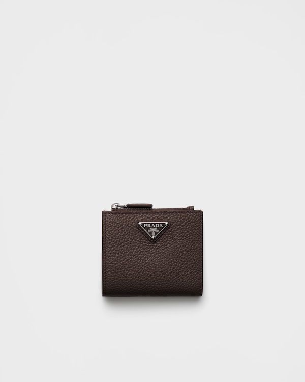 Small leather wallet - Coffee/Marble Small leather wallet - Coffee/Marble