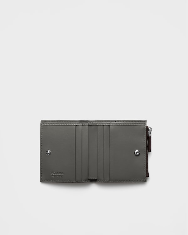 Small leather wallet - Coffee/Marble Small leather wallet - Coffee/Marble