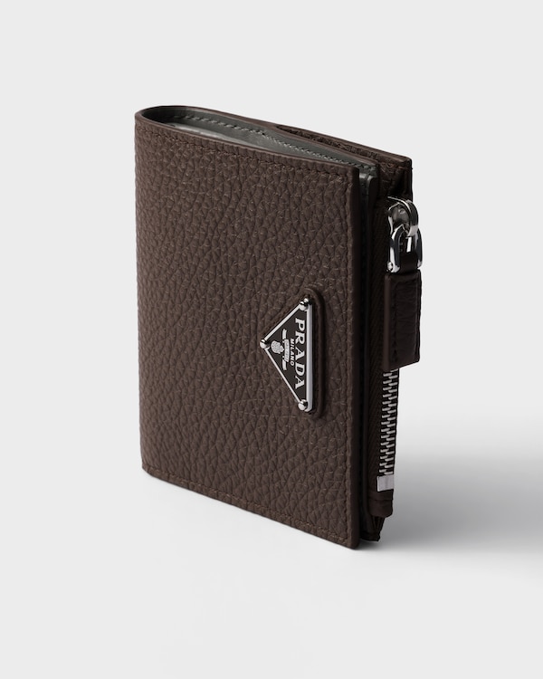 Small leather wallet - Coffee/Marble Small leather wallet - Coffee/Marble