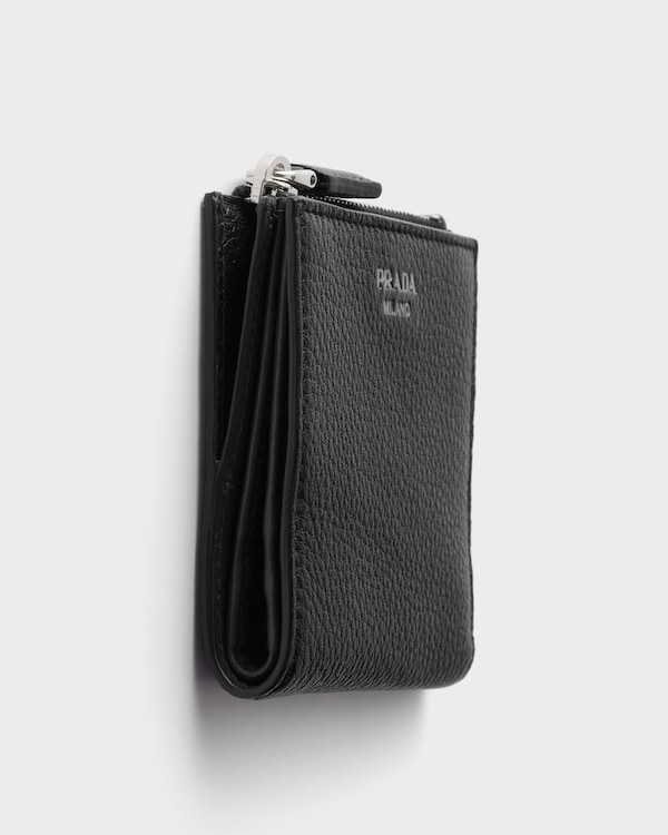 Small leather wallet - Black Small leather wallet - Black