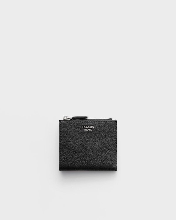 Small leather wallet - Black Small leather wallet - Black