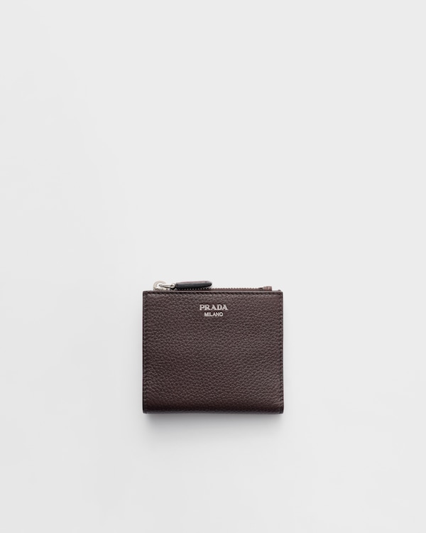 スモールレザー 財布 - Brown スモールレザー 財布 - Brown