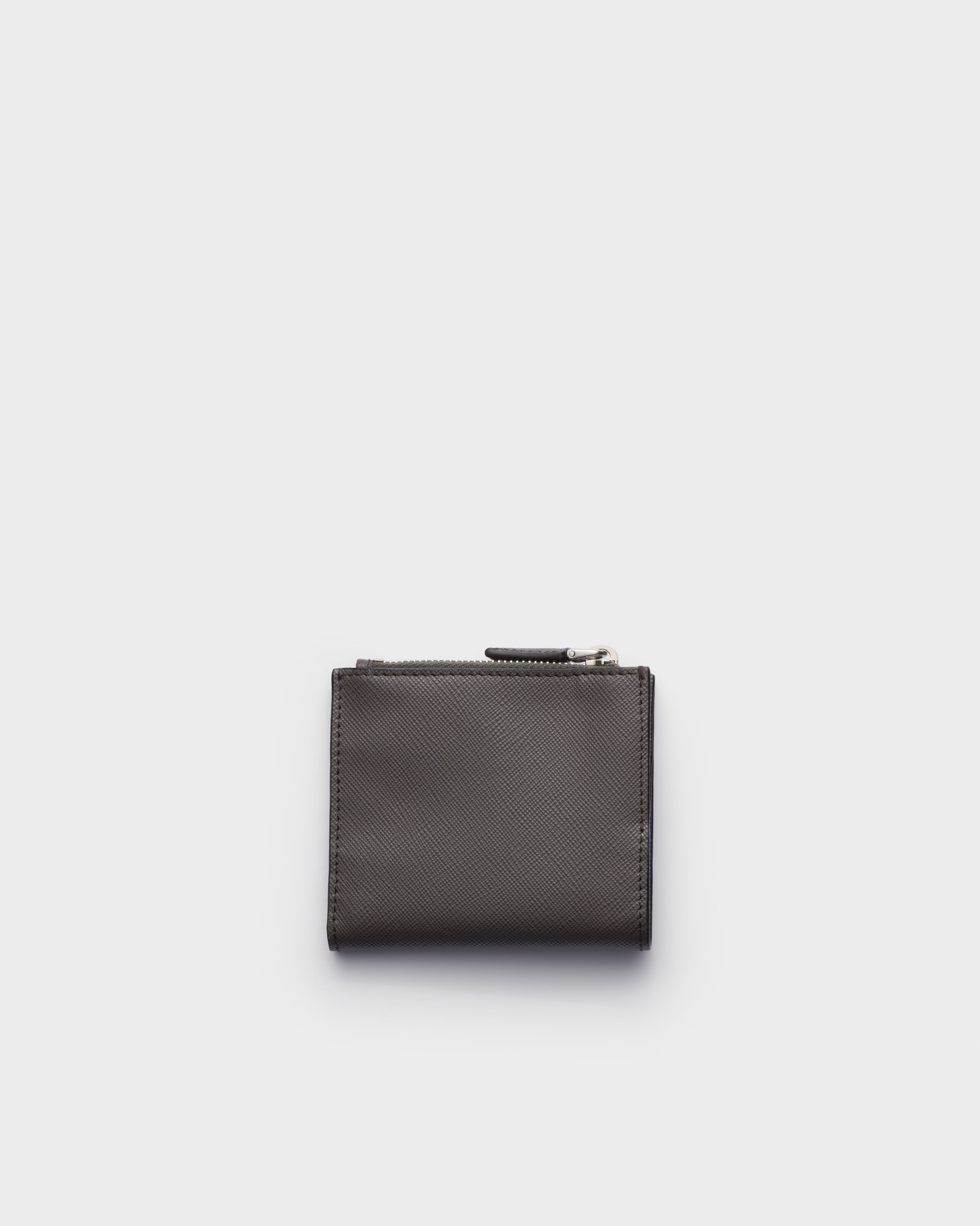 スモーク/アビエーションブルー サフィアーノレザー 財布 | PRADA - 日本