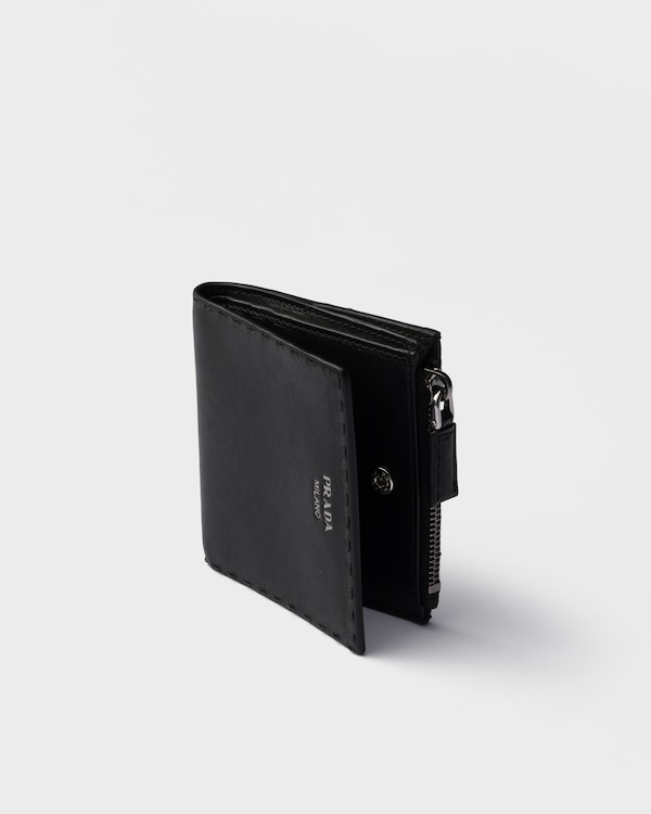 Small leather wallet - Black Small leather wallet - Black