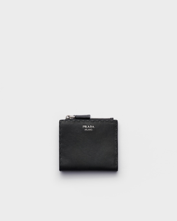Small leather wallet - Black Small leather wallet - Black