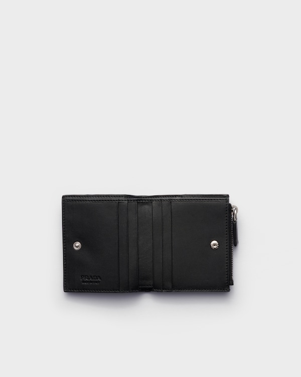 Small leather wallet - Black Small leather wallet - Black