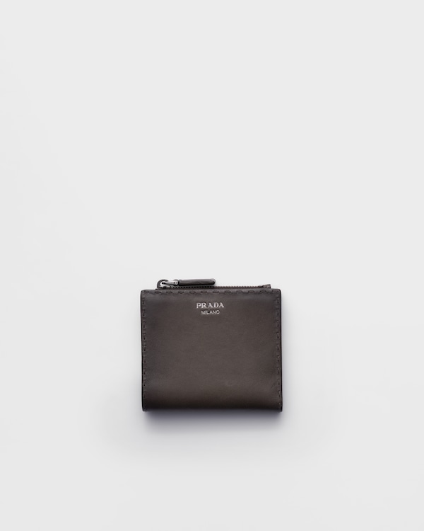 Small leather wallet - Graphite Small leather wallet - Graphite