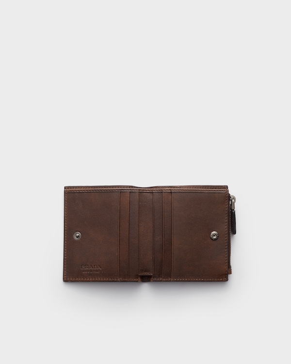 Small leather wallet - Cocoa Brown Small leather wallet - Cocoa Brown